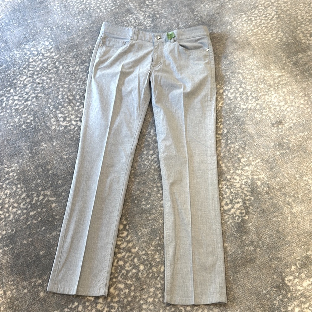 PETER MILLAR GRAY THIS YEARS SLIM MENS PANTS SIZE 33
